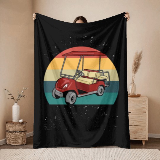 Let's Get Drunk Drive The Golf Cart Throw Blankets