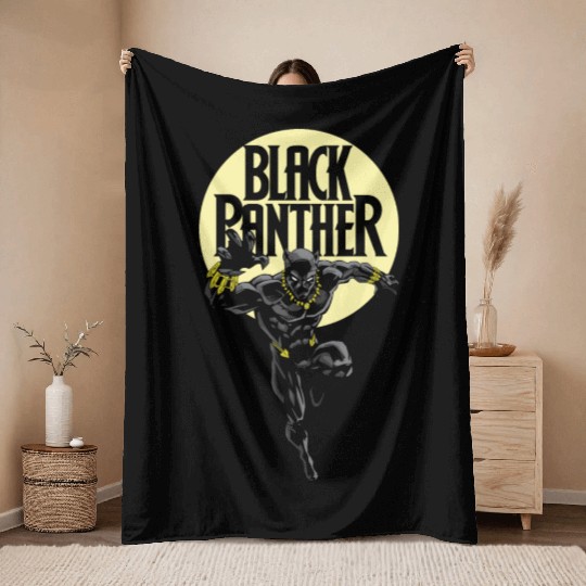 Black Panther Throw Blankets