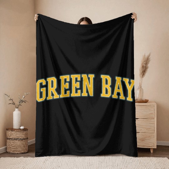 Green Bay Wisconsin Throw Blankets