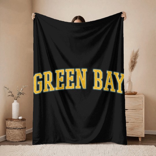 Green Bay Wisconsin Throw Blankets