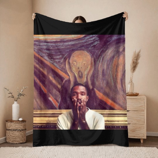 Frank Ocean Purple Blond Throw Blankets