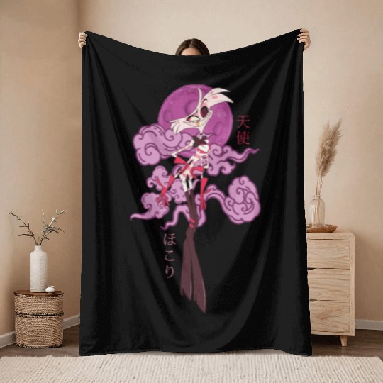 Angel Dust Spider - Hazbin Hotel Throw Blankets