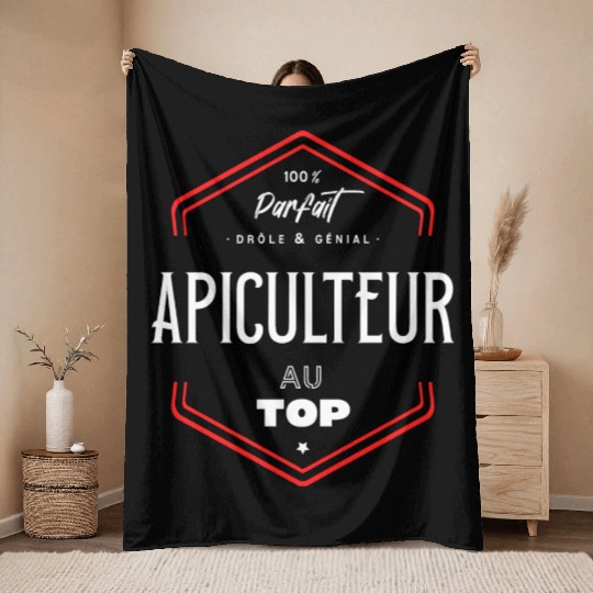 Apiculteur parfait et au top Throw Blankets