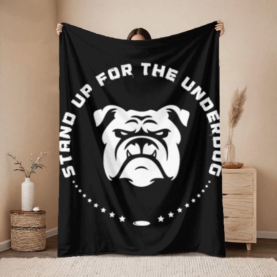 Stand Up For The Underdog Throw Blankets