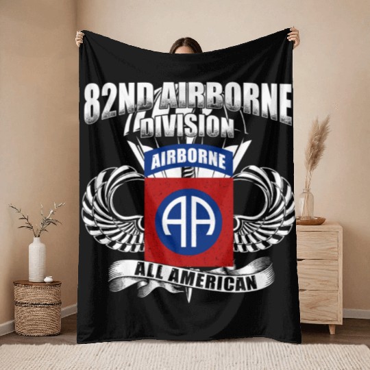 82nd Airborne Division US Army Throw Blankets