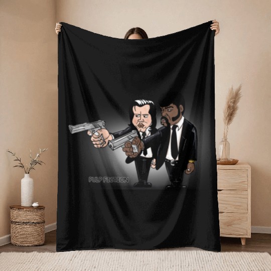 Pulp Fiction Throw Blankets