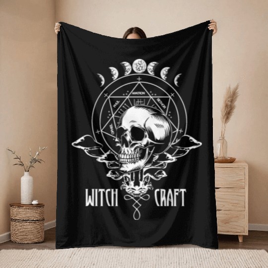 Witchcraft | Occult Goth Witches Throw Blankets