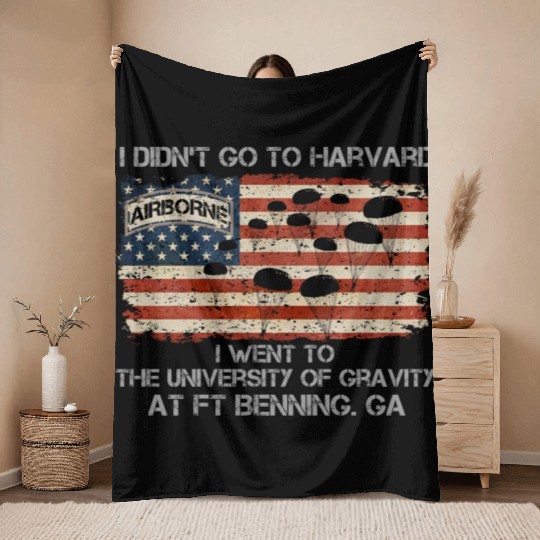 82nd Airborne Division US Army Veteran US Throw Blankets