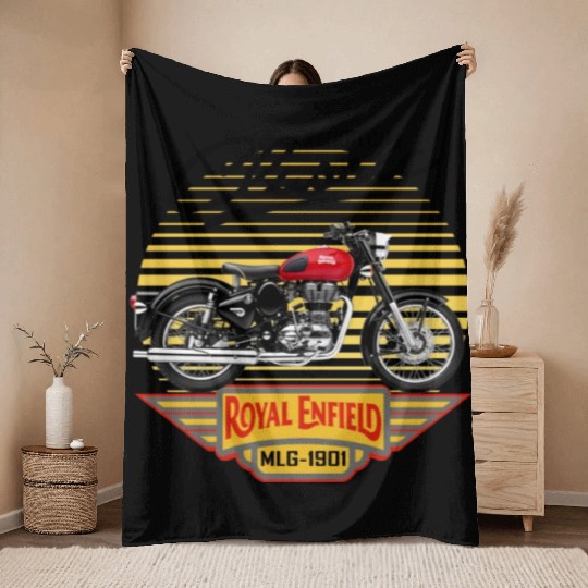 Royal Enfield CLASSIC REDDITCH Throw Blankets