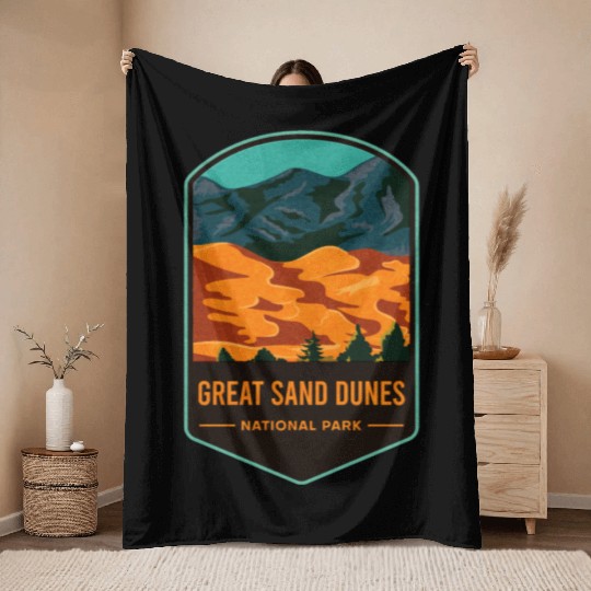 Great Sand Dunes National Park Throw Blankets