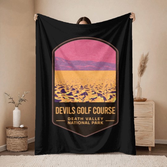 Devils Golf Course Death Valley National Park Throw Blankets