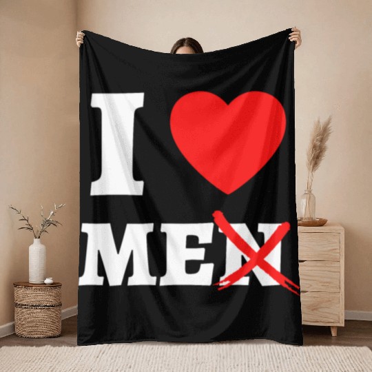 I Love Me Throw Blankets