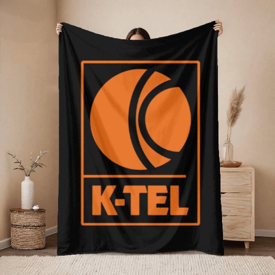 Ktel K TEL logo Throw Blankets