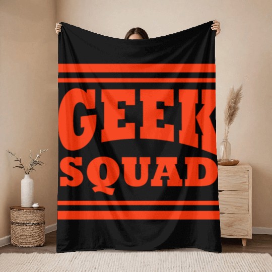 Geek Squad Logo Throw Blankets
