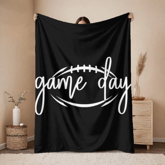 Game Day Football Season - Sports Fan Throw Blankets