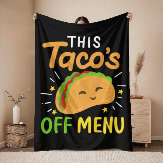 Taco Bachelorette Party wedding bride engaged Throw Blankets