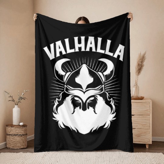 Vikings Viking Valhalla Throw Blankets