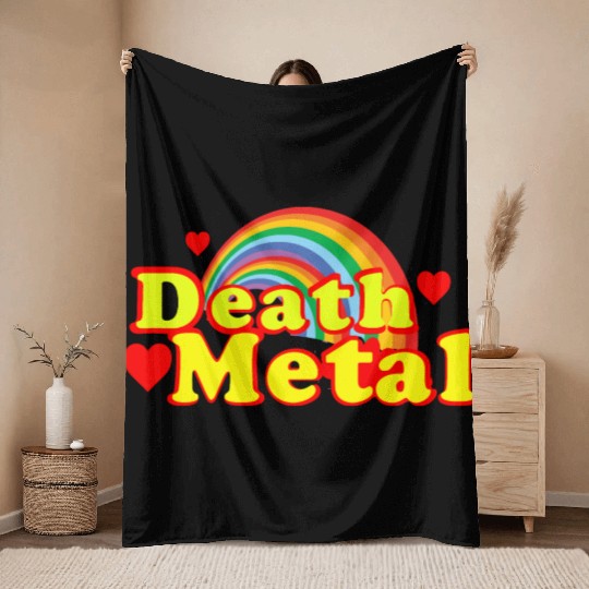 Death Metal Heavy metal Throw Blankets