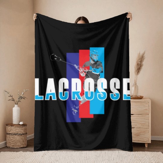 Lacrosse University Champions Throw Blankets