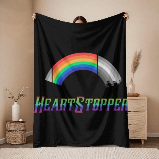 Heartstopper Rainbow LBGTQIA+ Loading Throw Blankets