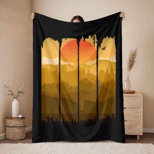 A Wilderness Somewhere, Trees and Nature Throw Blankets