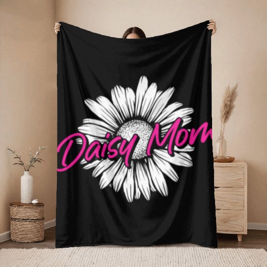 Daisy Garden Gardening Gardener Throw Blankets