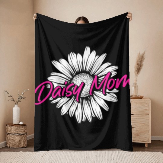 Daisy Garden Gardening Gardener Throw Blankets