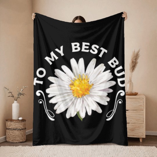 Daisy Garden Gardening Gardener Throw Blankets