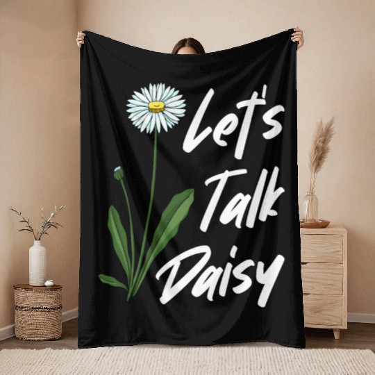 Daisy Garden Gardening Gardener Throw Blankets