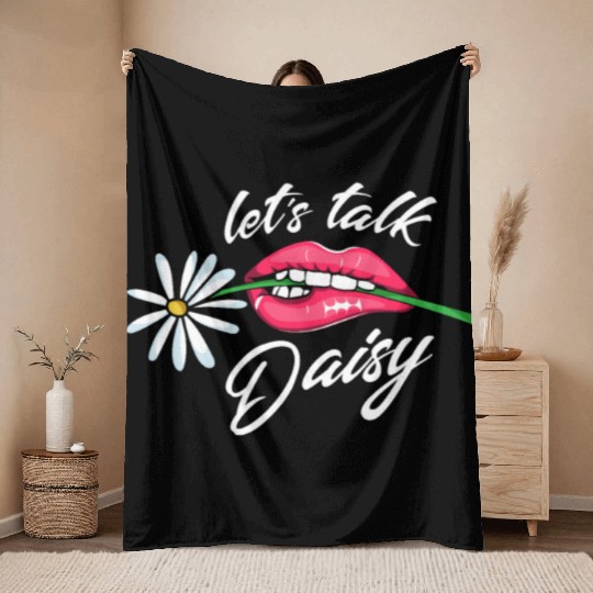 Daisy Garden Gardening Gardener Throw Blankets