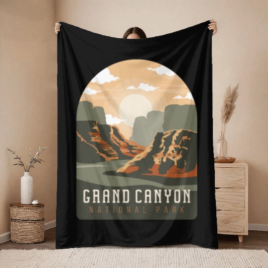 Grand Canyon National Park Grand Canyon National P Throw Blankets