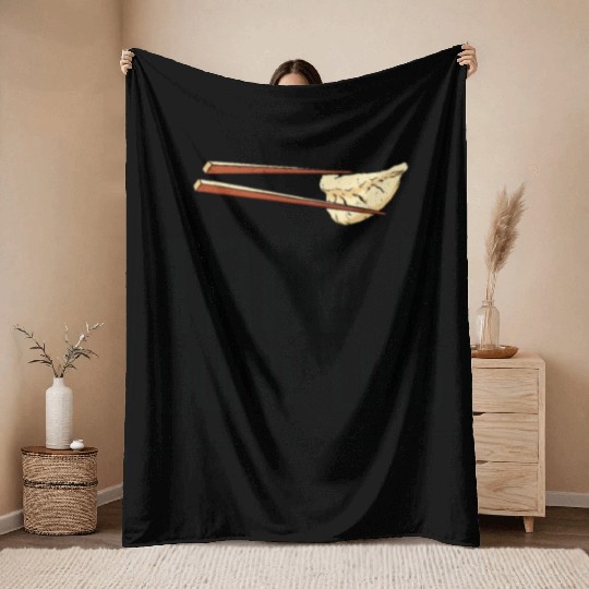 Dumpling Asian Food Chinese Food Fan Throw Blankets