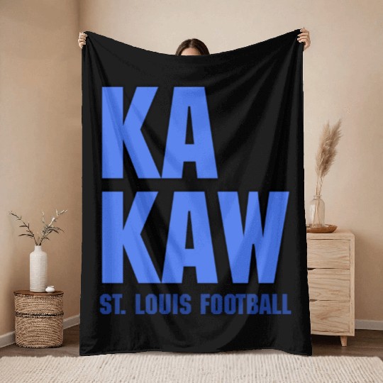 BATTLEHAWKS FOOTBAL ST LOUIS Throw Blankets