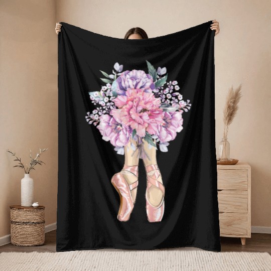 Proud Ballet Dancer Ballerina Ballet Dance Gifts Throw Blankets