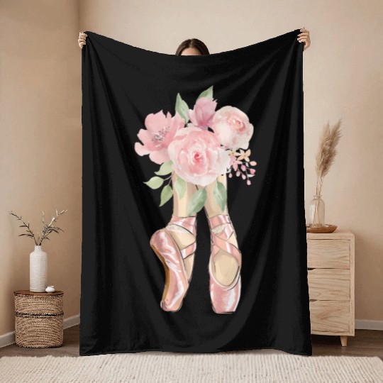 Proud Ballet Dancer Ballerina Ballet Dance Gifts Throw Blankets