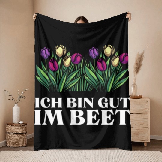 My Comfort Zone Garden Gardening German Throw Blankets