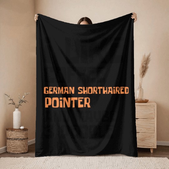 I Like Coffee German Shorthaired and 3 People Throw Blankets