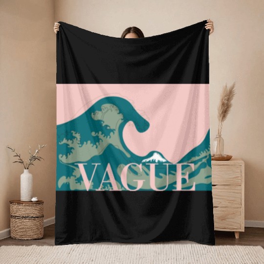 La Grande Vague - The Great Wave Throw Blankets