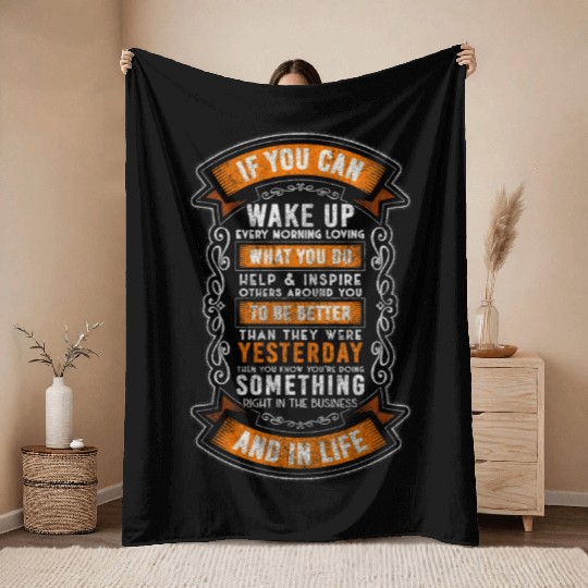 Job Work Company Work Throw Blankets