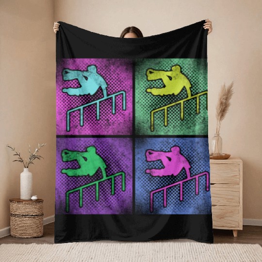 Parkour Free Running Traceur 80S Throw Blankets