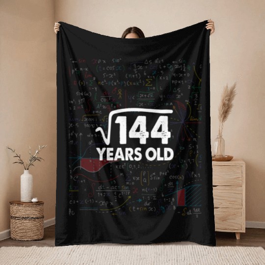 12 Years Old Math Throw Blankets