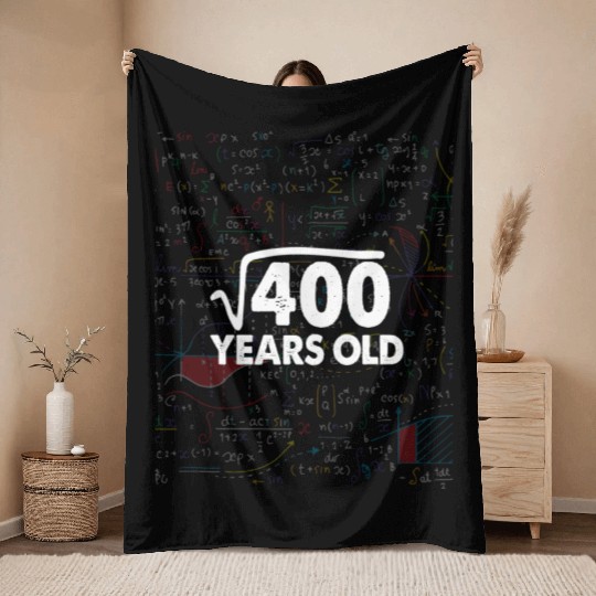20 Years Old Math Throw Blankets
