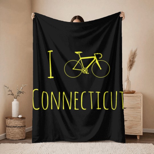 Bike Connecticut Throw Blankets Cyclist Throw Blankets Racing Bicycle
