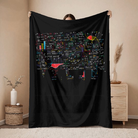 Math Wizard Throw Blankets