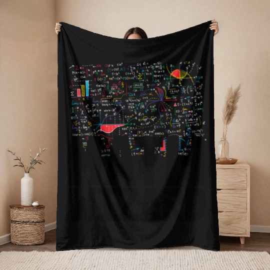 Math Wizard Throw Blankets