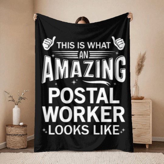 Amazing Postal Worker Throw Blankets