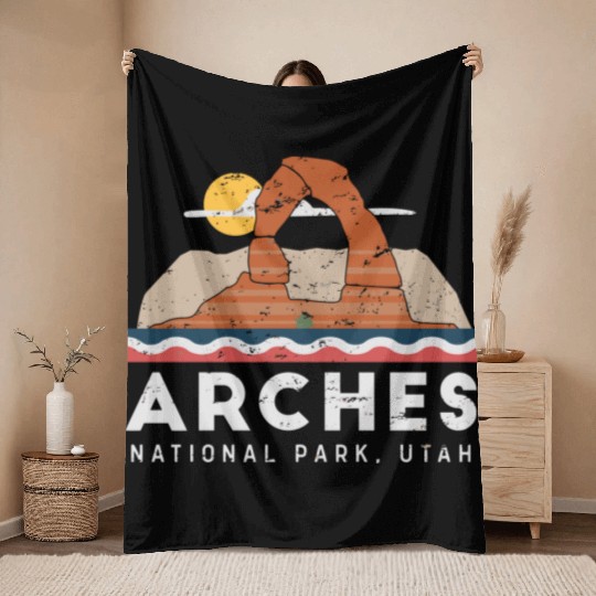 Arches National Park T Throw Blankets