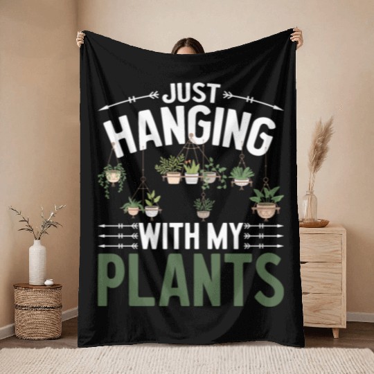 Planting And Harvest Gardener I Love My Garden Throw Blankets