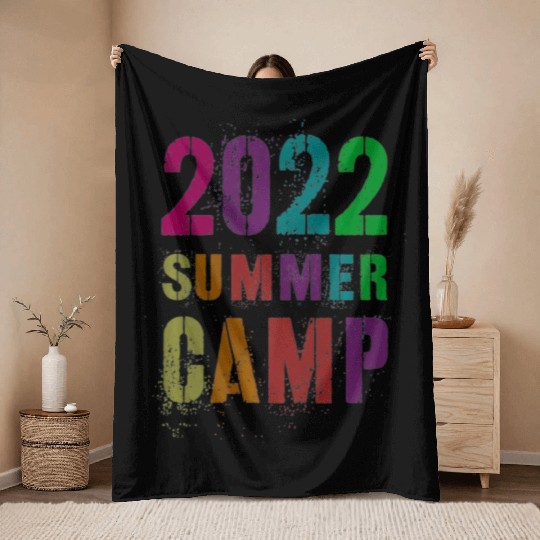 2022 SUMMER CAMP for Friends and Mates to Sign Throw Blankets