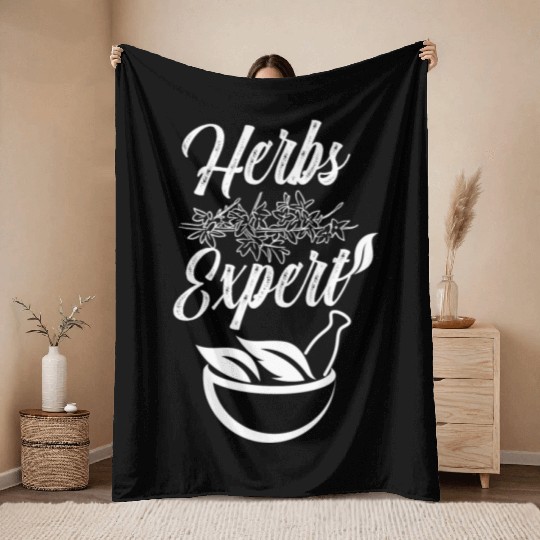Herbs Expert Gardening Herb Herbalist Herbalism Throw Blankets